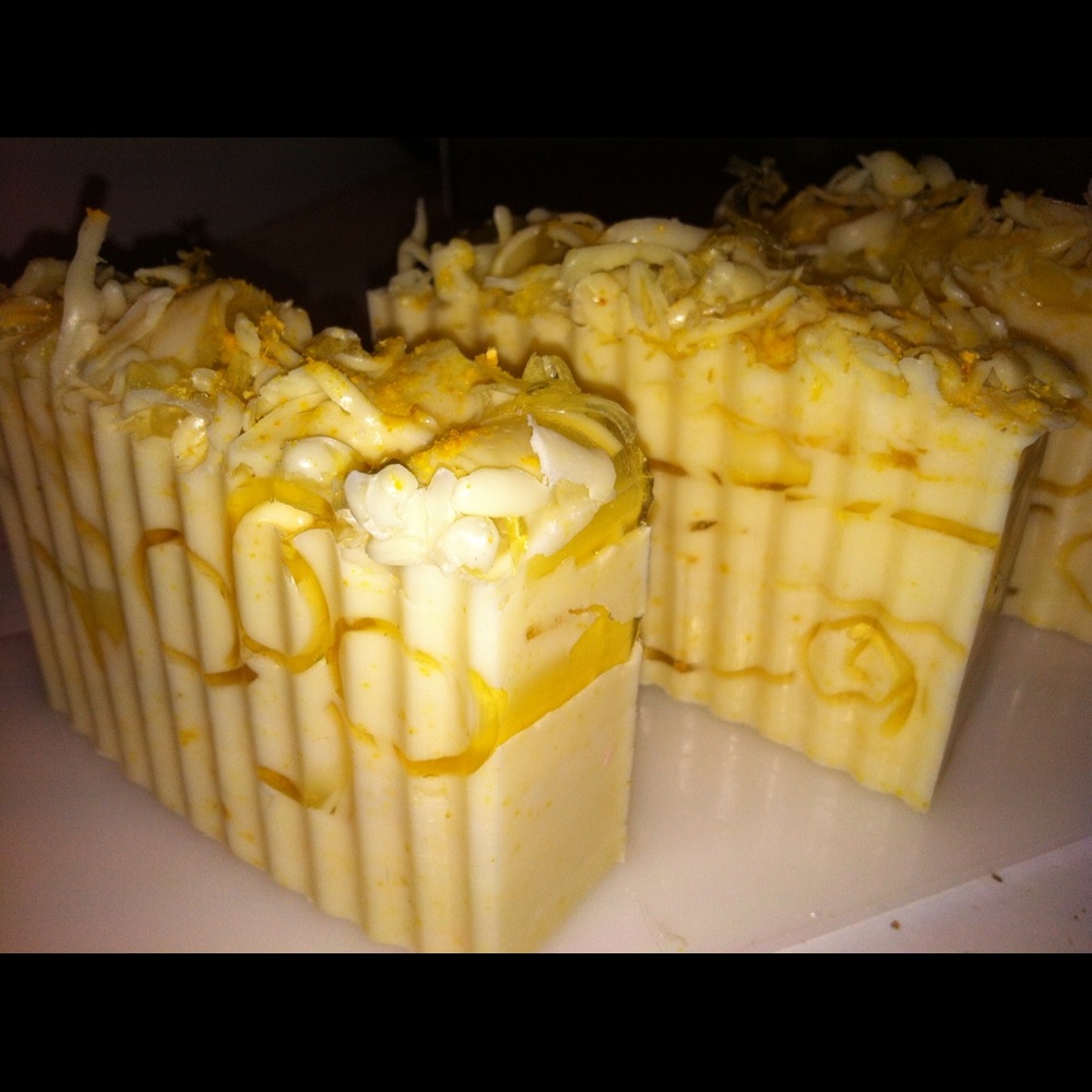 HOME MADE GOAT MILK LEMON SOAP